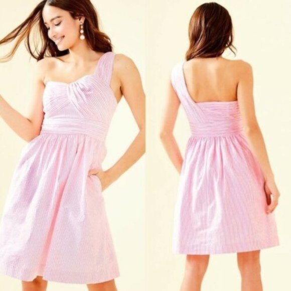 Lilly Pulitzer Dresses & Skirts - Lilly Pulitzer Addison Dress Seersucker 6